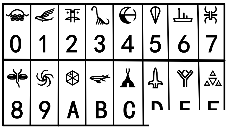 无人深空符文字体及对照图-1