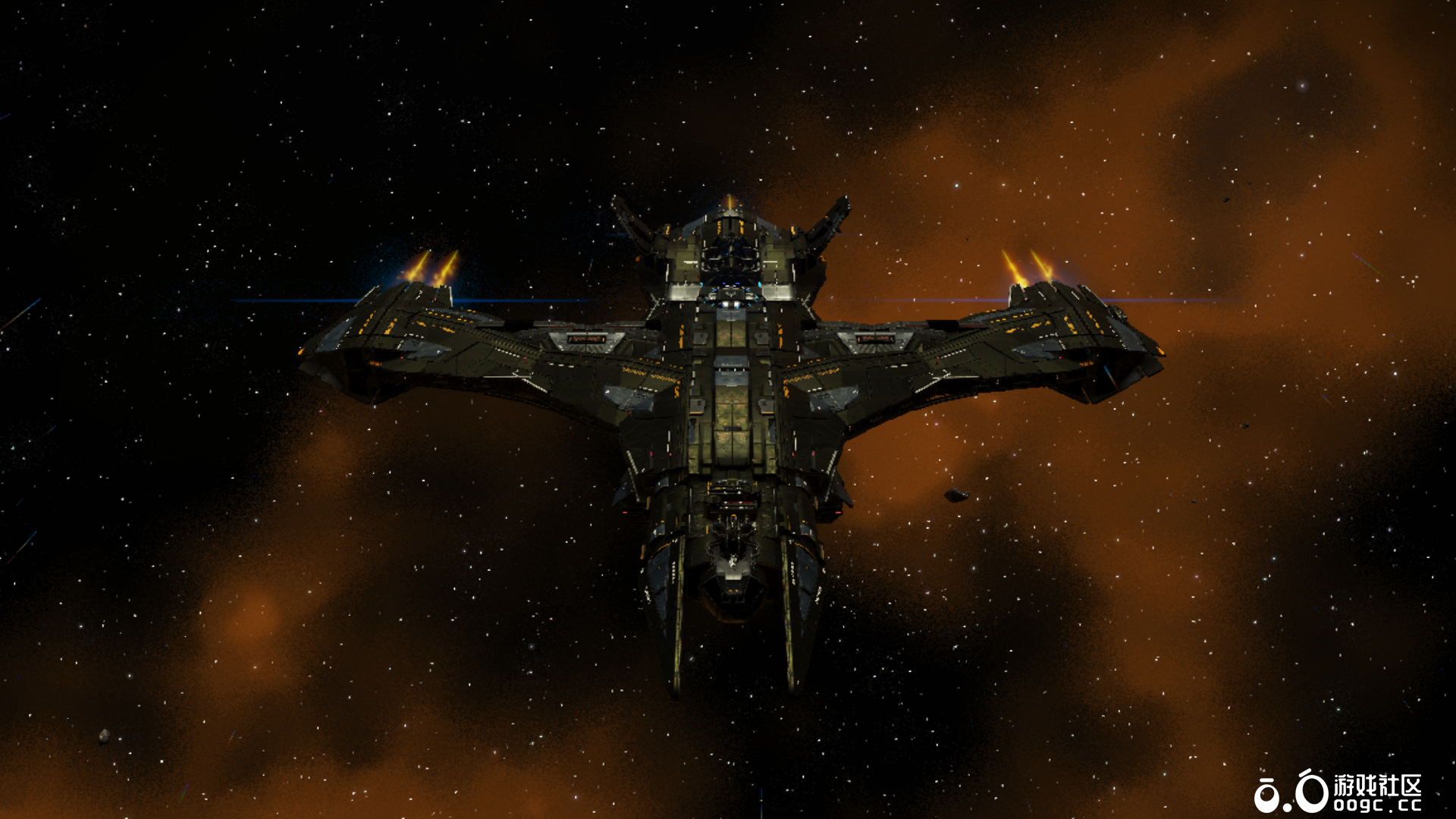 Large Angled Wing Fighter-4