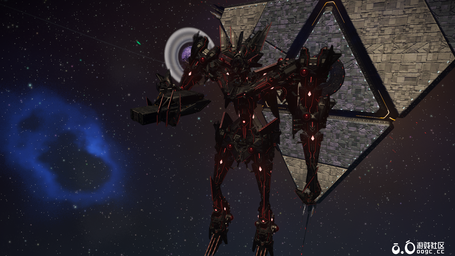 你的飞船被抓住咯（Blender软件试验作品—瞎搭的   没超100）-4