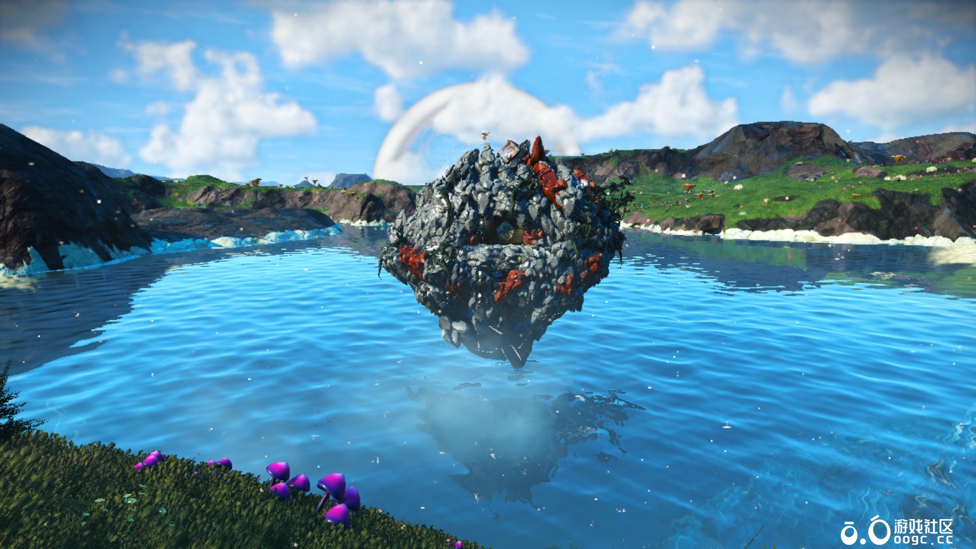 空中石山避难所！会飞的末日隐藏安全屋，天然防御 + 移动属性，生存体验拉满！-4