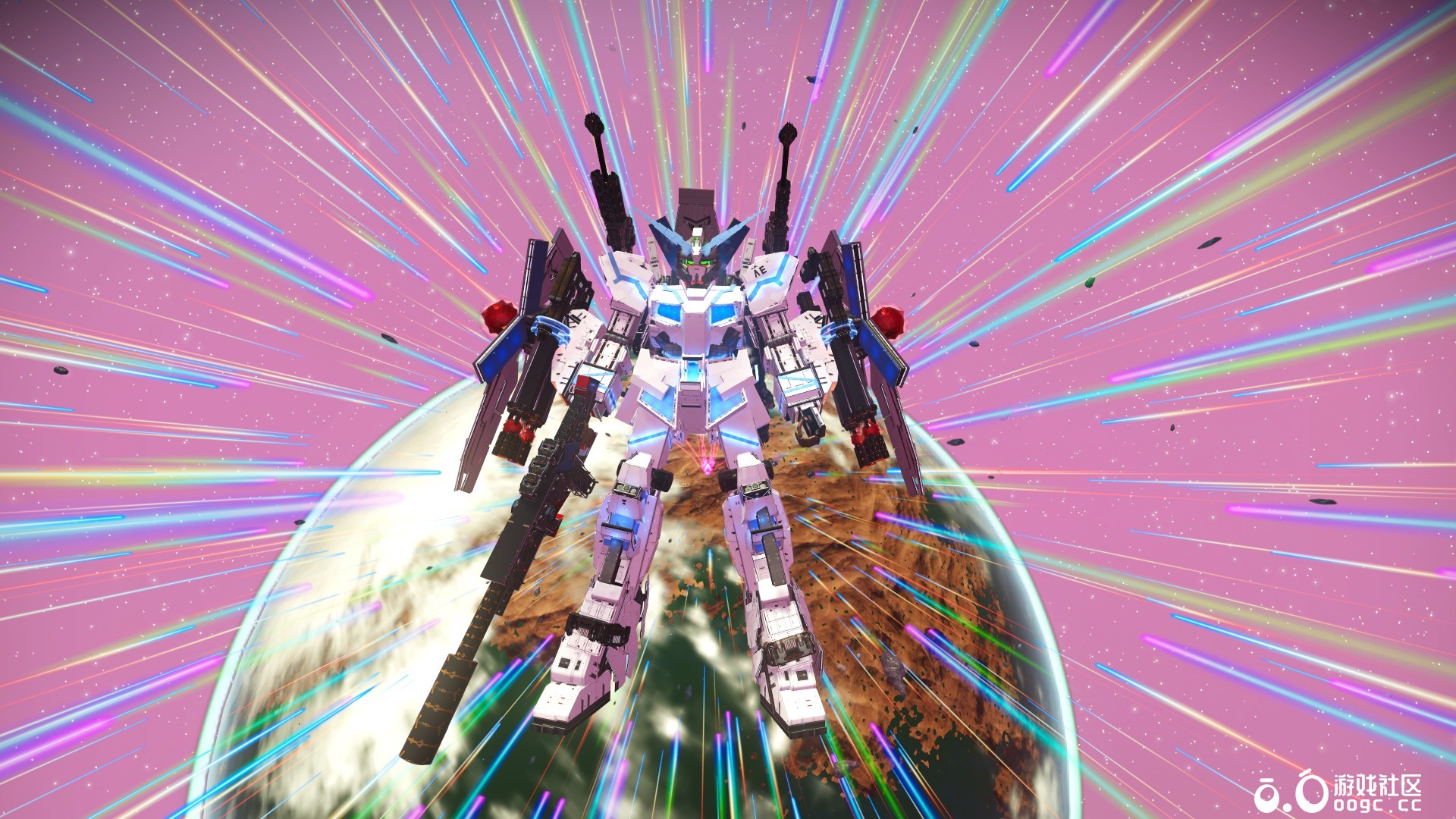 独角兽（蓝色全武装甲形态）这个形态是最终形态！完结，下一个飞翼零式再见！-5