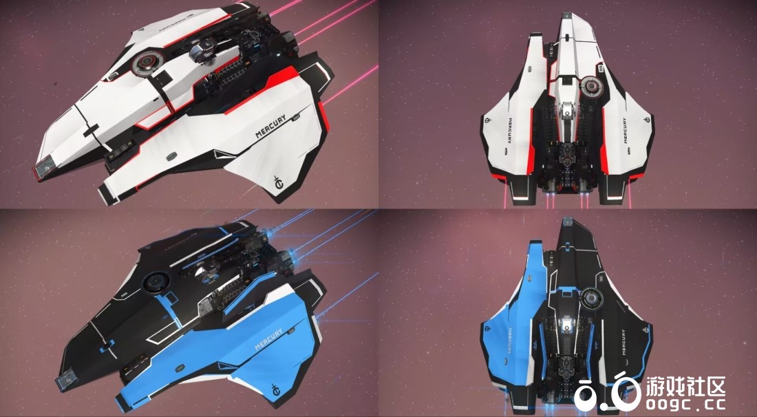 （含红白原皮涂装包）星际公民十字军水星1.0.1blackguard（Mercury Star Runner）-1